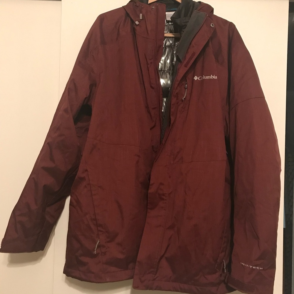 Columbia Men's Deep Red Performance Jacket